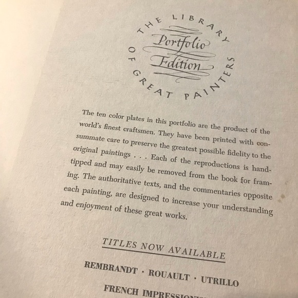 Metropolitan Musuem of Art Library Great Painters Manet Abrams Book 1953 Plates - Picture 9 of 9